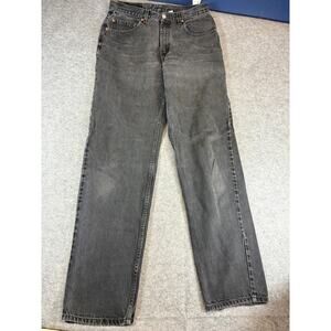 VINTAGE Levis 550 Jeans Mens 34x36 Black Denim Relaxed Fit Straight Leg Grunge
